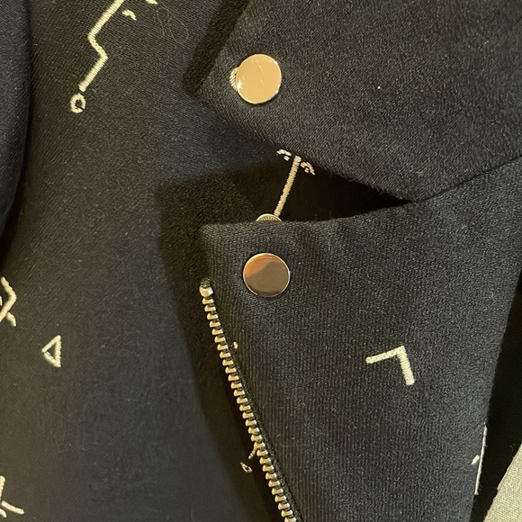 NWT Grey Jason Wu Moto Style Jacket - Size 6 - Picture 6 of 10